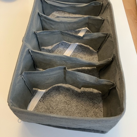 Gray Fabric Drawer Organizer - Picture 2 of 6